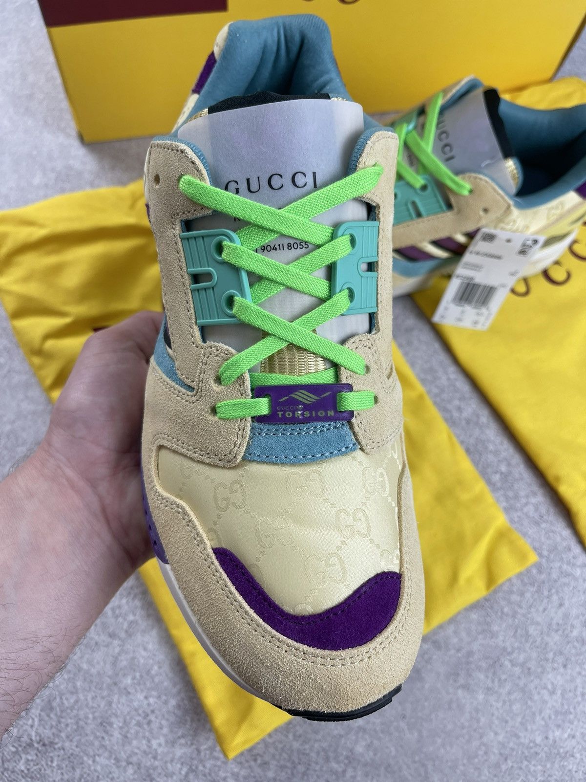 Adidas × Gucci Adidas x Gucci ZX 8000 Beige GG Monogram Size 39 1/3 Size US 7.5 / IT 37.5 - 7 Thumbnail