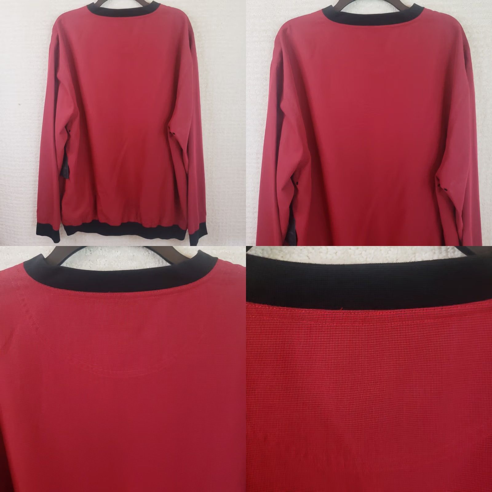 Lyle & Scott Lyle & Scott Scotland Mens Pullover V-Neck Red Zip Pockets Sweatshirt Sweater XL Size US XL / EU 56 / 4 - 8 Thumbnail