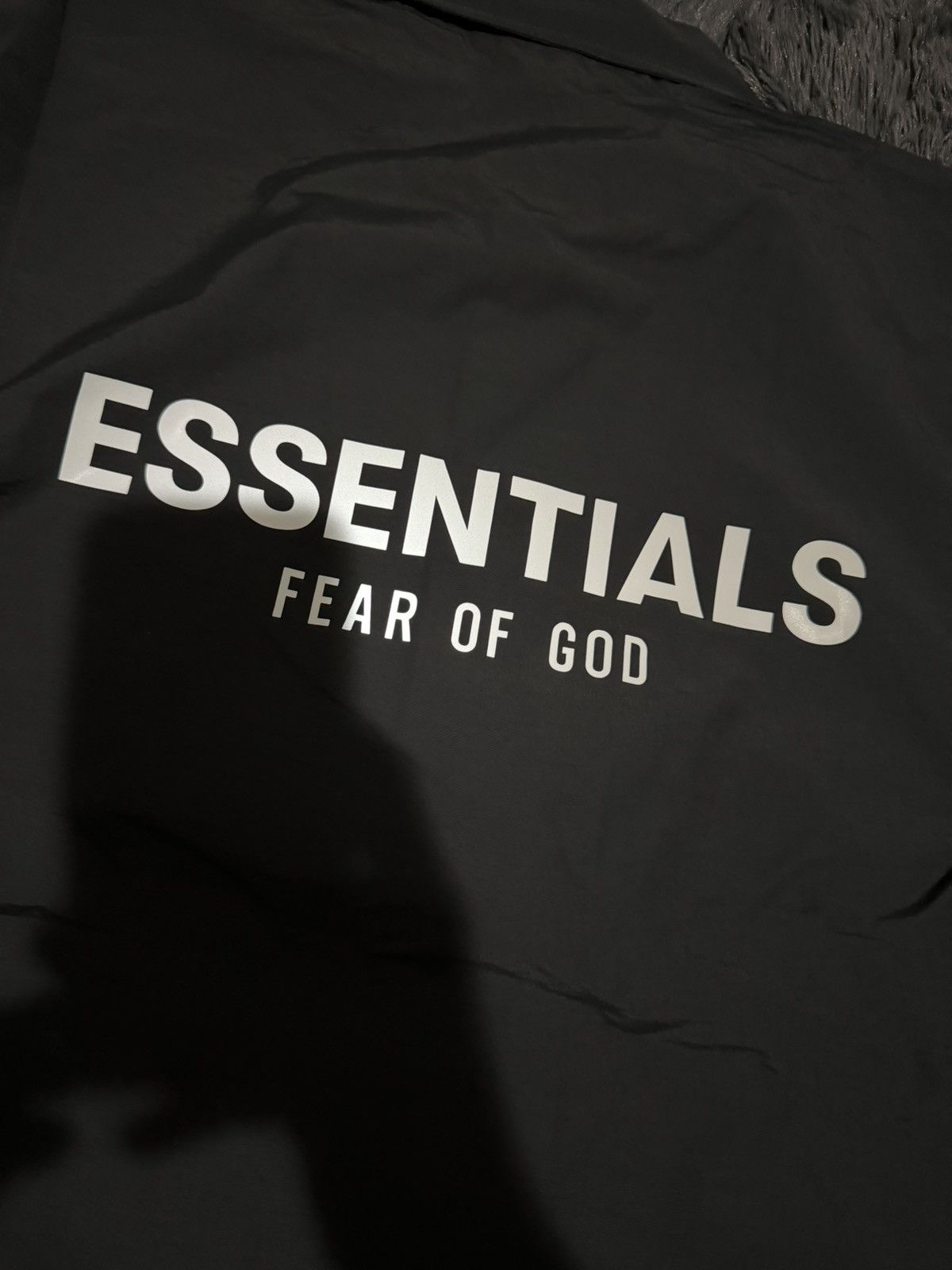 Fear of God FEAR OF GOD ESSENTIALS SOUVENIR Black windbreaker oversized Size US XS / EU 42 / 0 - 9 Thumbnail
