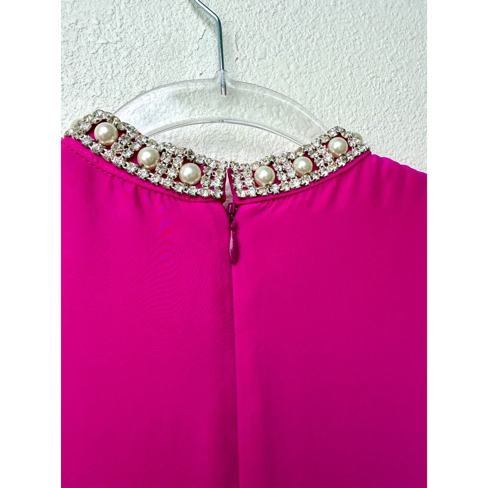 Amanda Uprichard Amanda Uprichard Silk Pearl High Neck Blouse US S Pink Size S / US 4 / IT 40 - 7 Thumbnail