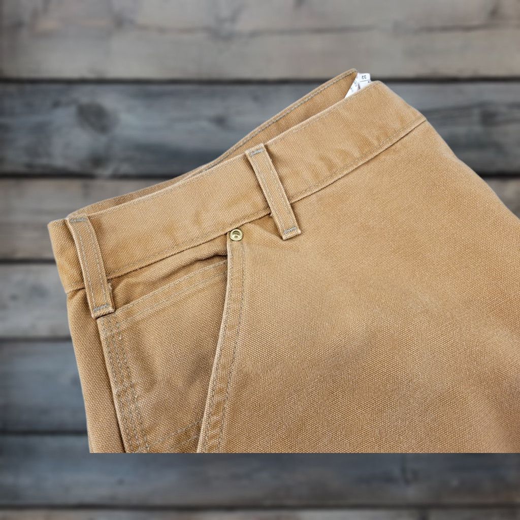 Carhartt VTG Carhartt DBL Knee Pants size 40x32 USA Washed Duck Canvas Workwear Carpenter Regular 100% Cotton Brown Mens Pants Size US 40 / EU 56 - 1 Thumbnail