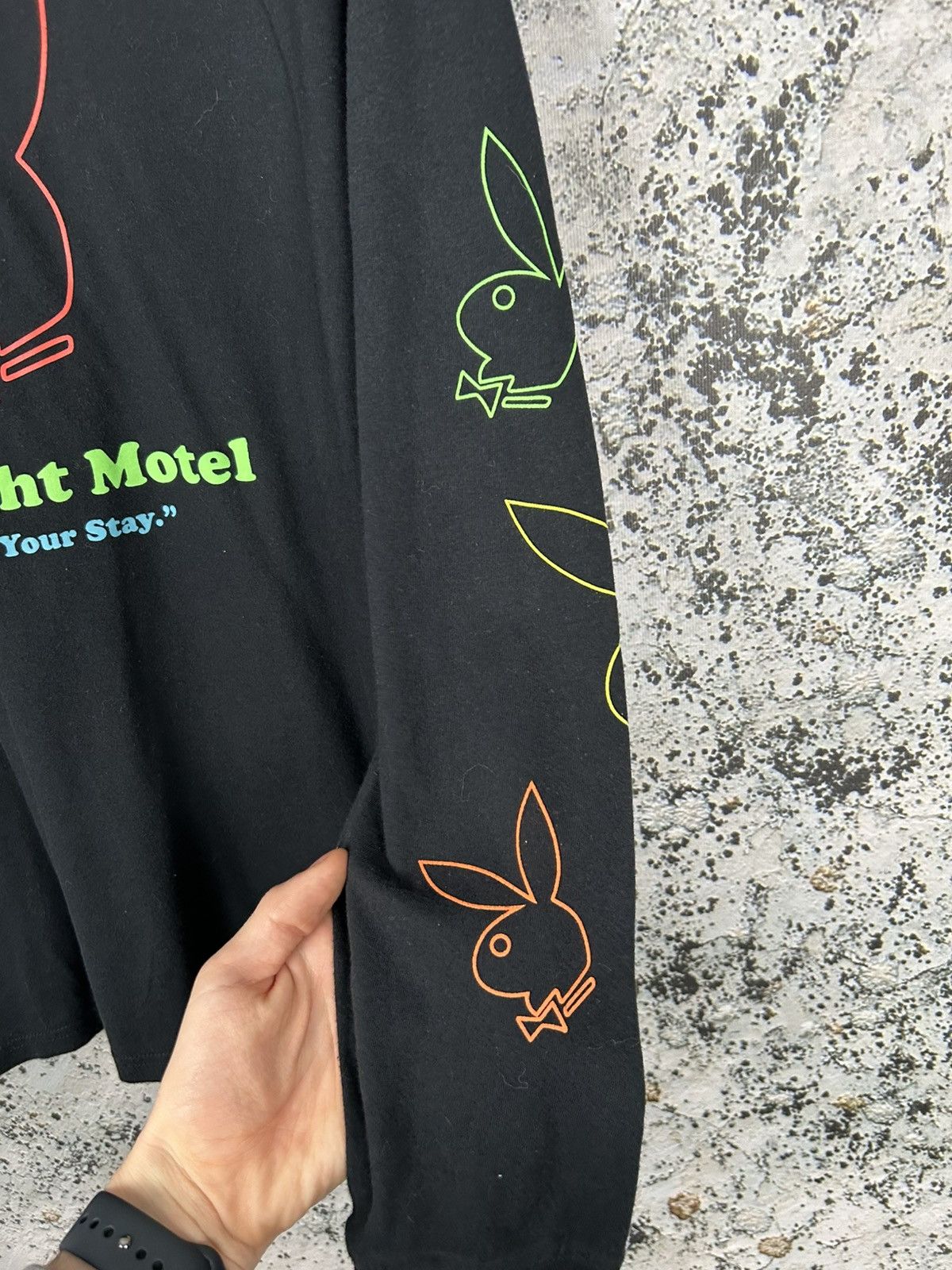 Playboy Playboy Midnight Motel Graphic Tee Longsleeve Vintage Size US M / EU 48-50 / 2 - 4 Thumbnail