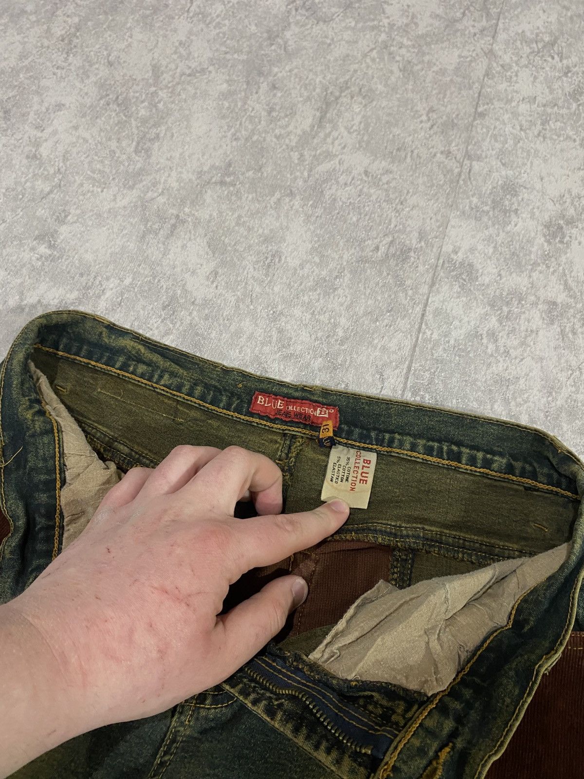 Le Grande Bleu (L.G.B.) Archive Patchwork Flared Denim If Six Was Nine LGB Style Size 31" - 13 Thumbnail