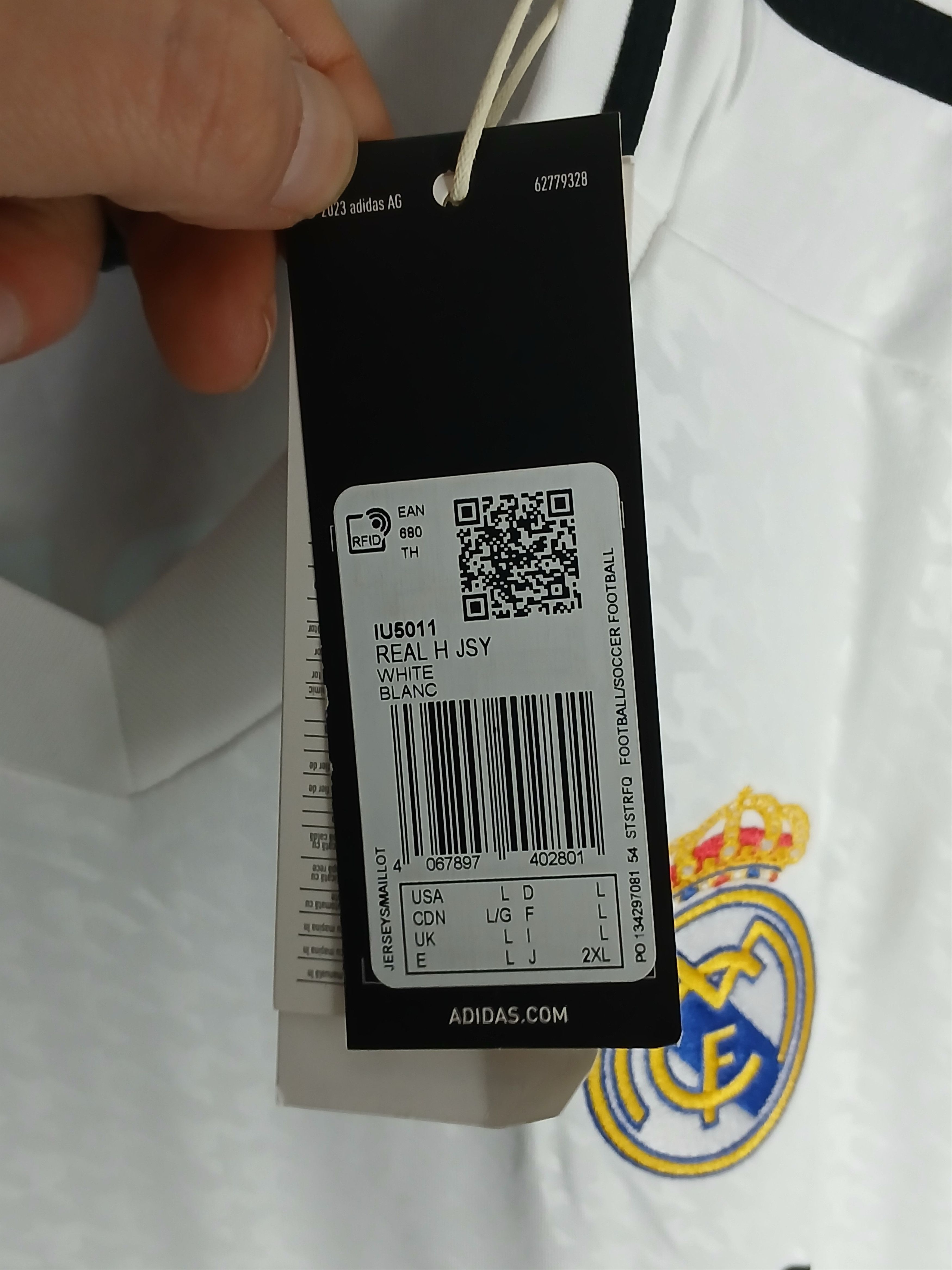 Adidas New Real Madrid 24/25 Home Football Jersey T-Shirt Size US L / EU 52-54 / 3 - 10 Thumbnail