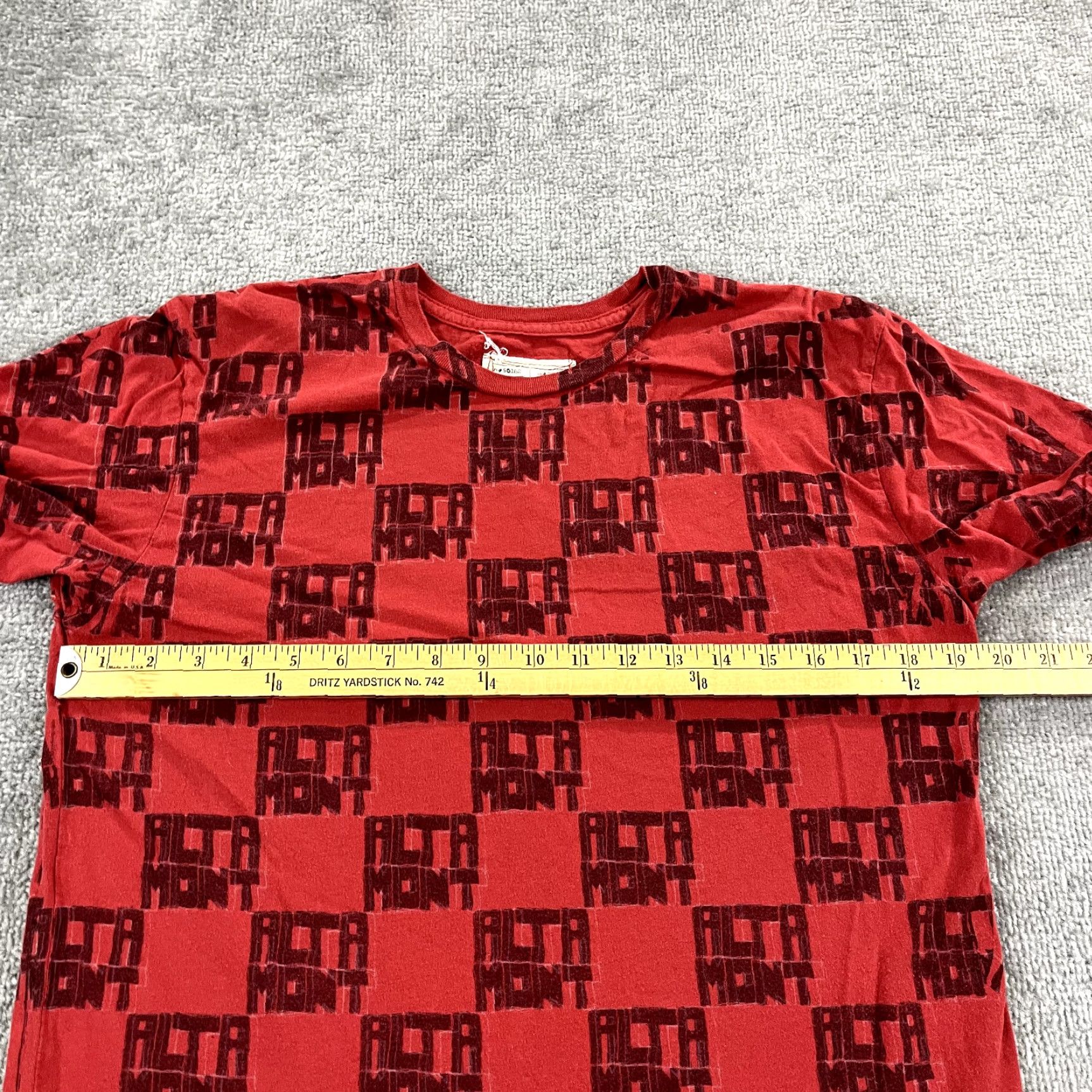 Altamont ALTAMONT Shirt Mens Medium Red Black AOP All Over Checkered Skateboarding Y2K Size US M / EU 48-50 / 2 - 5 Thumbnail