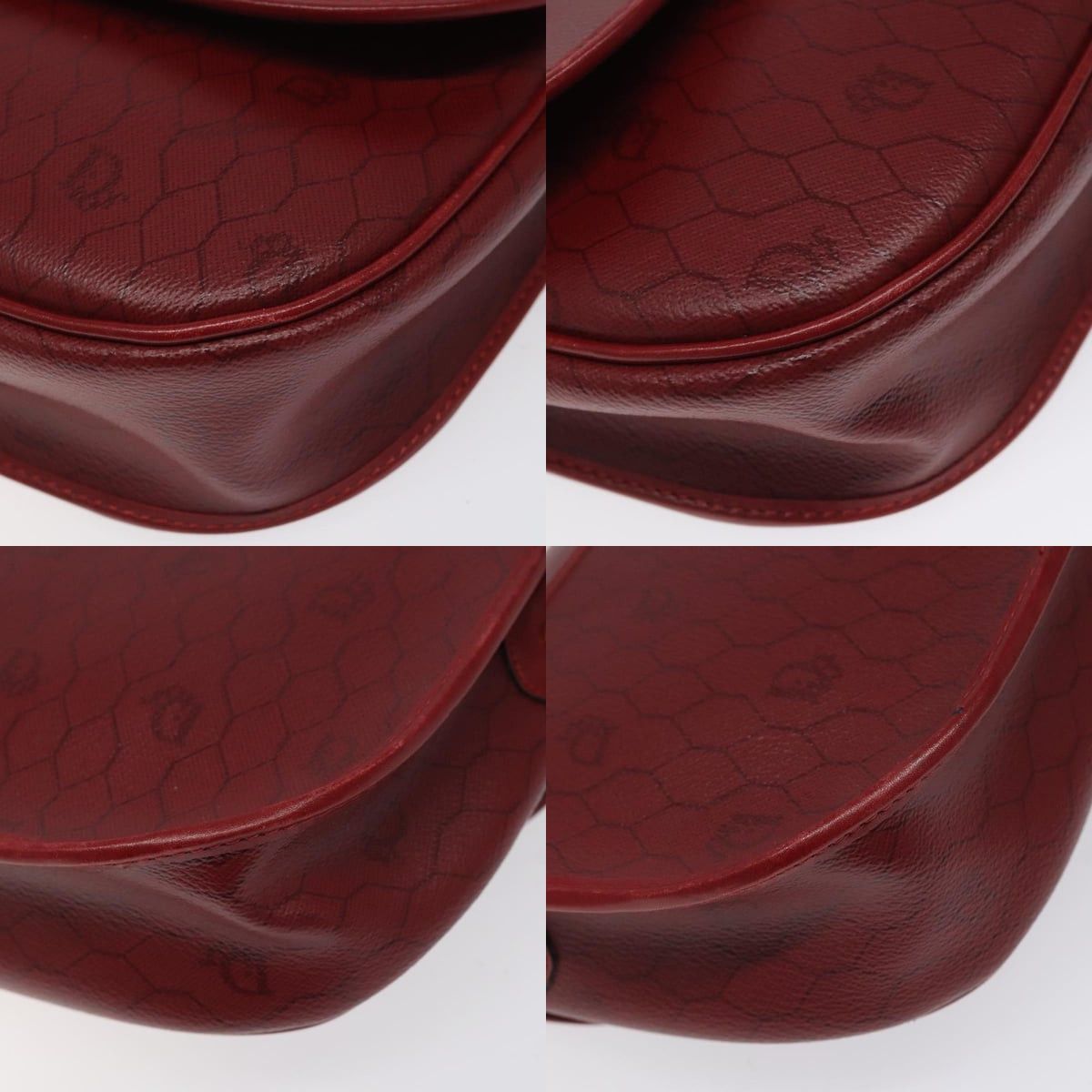 Dior DIOR Honeycomb Canvas Shoulder Bag Pvc Leather Red Gold Size ONE SIZE - 10 Thumbnail