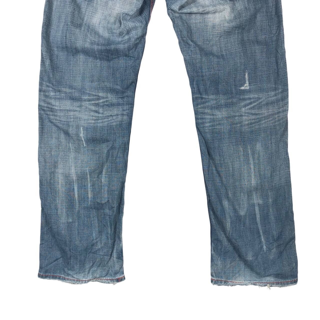 Edwin × Jean × Vintage Vintage Edwin 503 Blue Trip Denim Jean Pant Size US 32 / EU 48 - 8 Thumbnail