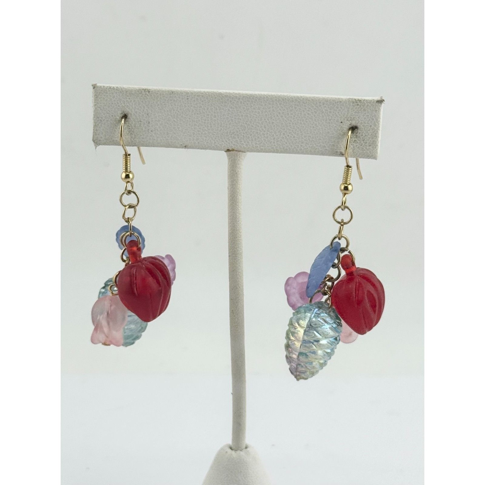 Vintage Vintage plastic fruit dangle drop earrings Size ONE SIZE - 2 Thumbnail