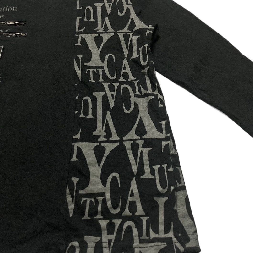 Japanese Brand 🇯🇵 FLY BEANS WORDING PUNK GOTHIC LONG SLEEVE TSHIRT Size US S / EU 44-46 / 1 - 10 Thumbnail