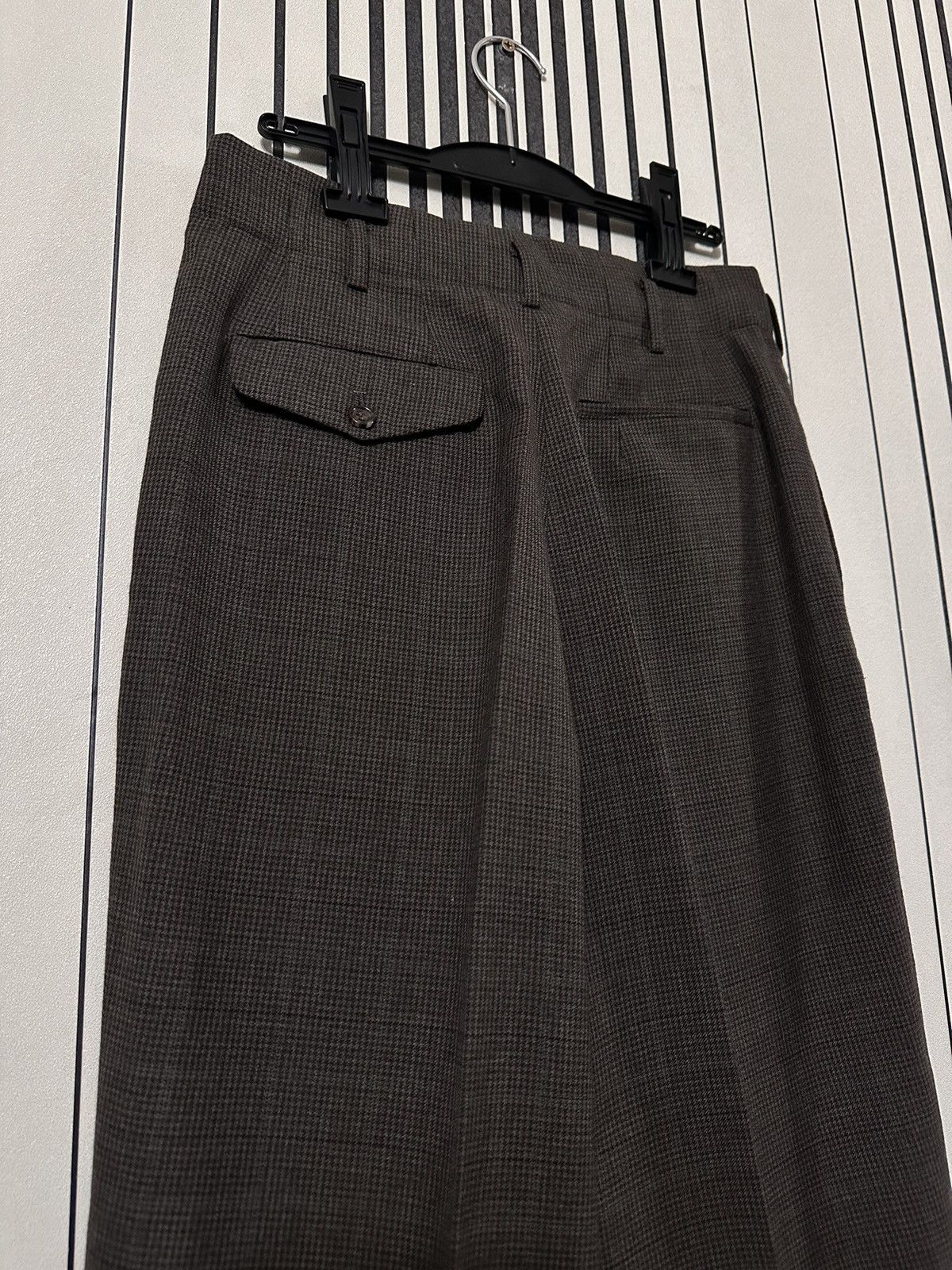 Comme des Garcons A/W89 Comme des Garcons Plaid Brown/Gray Luxury Wool Suit Size 48R - 21 Thumbnail