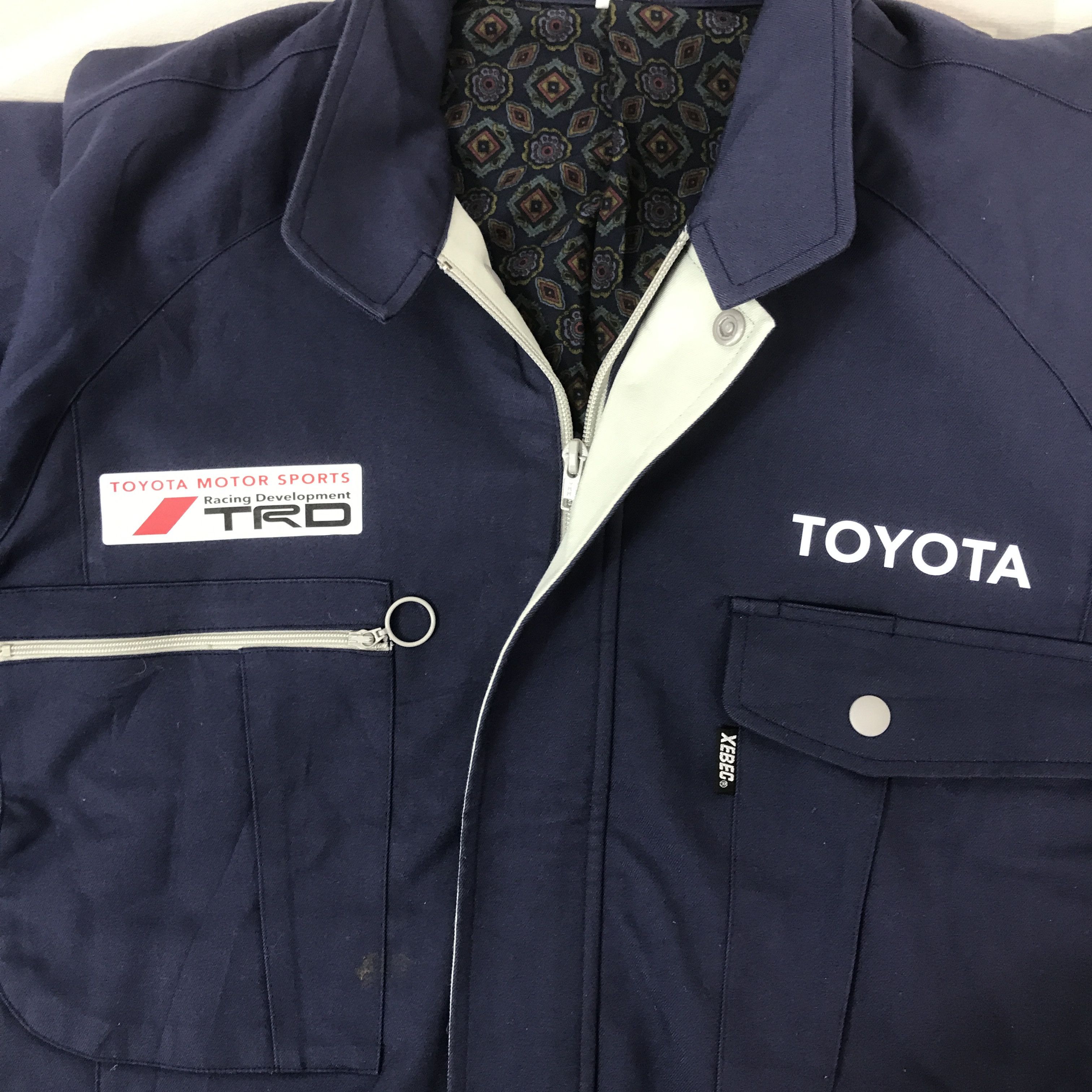 Japanese Brand Vintage Toyota x Trd Racing motorsport custom navy Jacket Size US XL / EU 56 / 4 - 8 Thumbnail