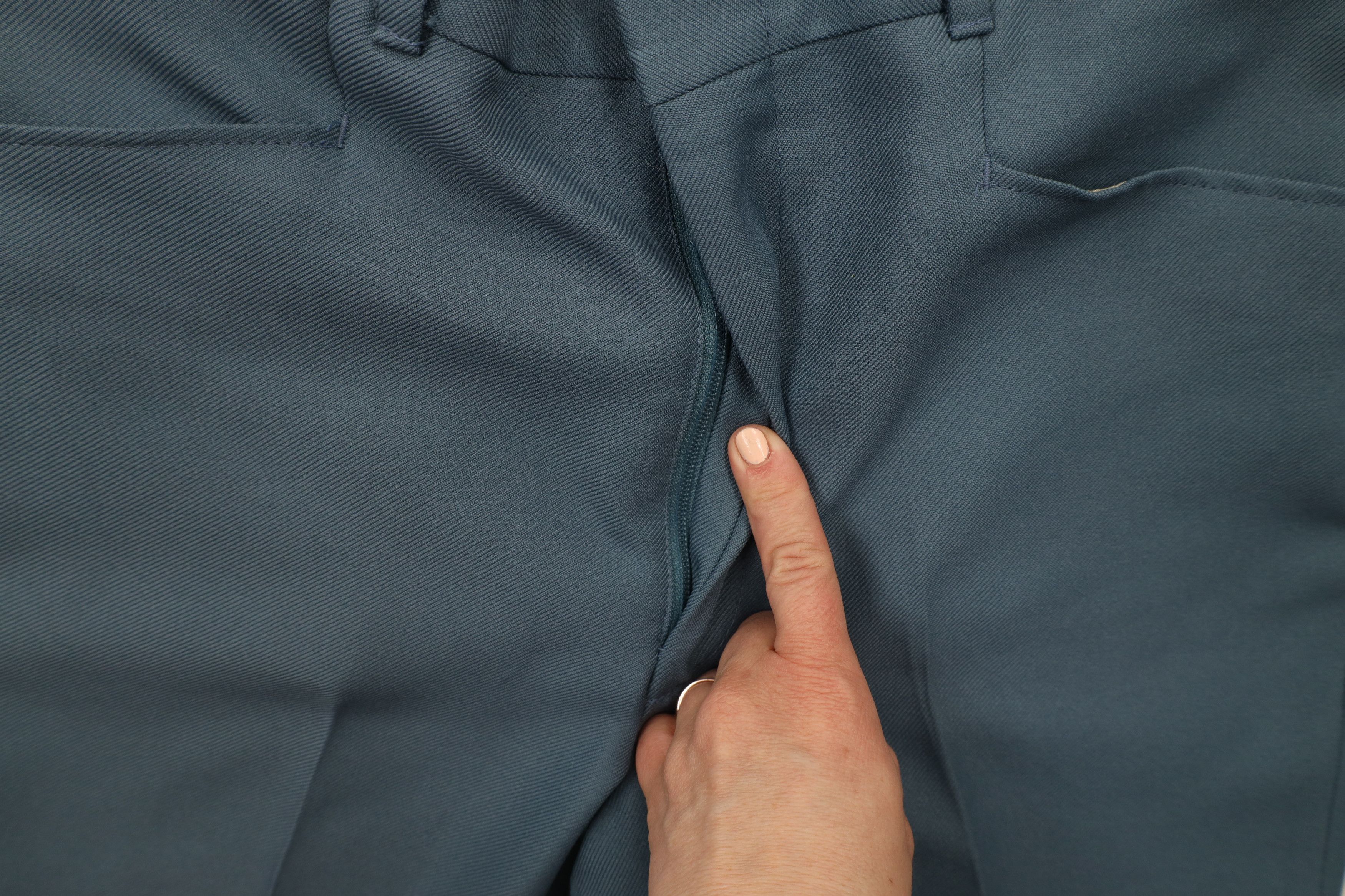 Vintage Vintage 70s Streetwear Leg Chino Pants Blue Polyester USA Size US 32 / EU 48 - 5 Thumbnail