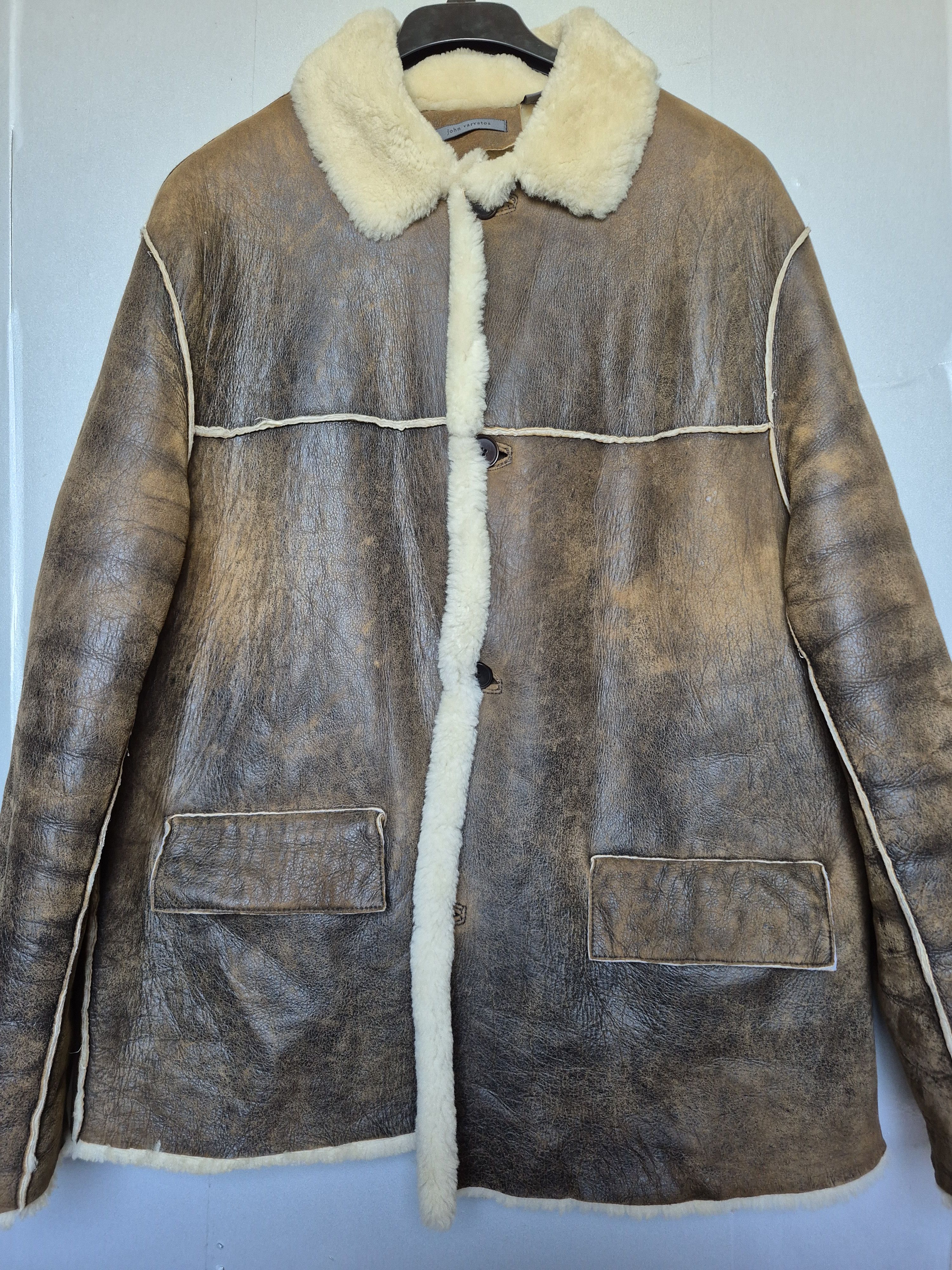 John Varvatos John Varvatos lather Jacket Coat Brown Men Size USA 46 EU 56 Size US XL / EU 56 / 4 - 1 Thumbnail
