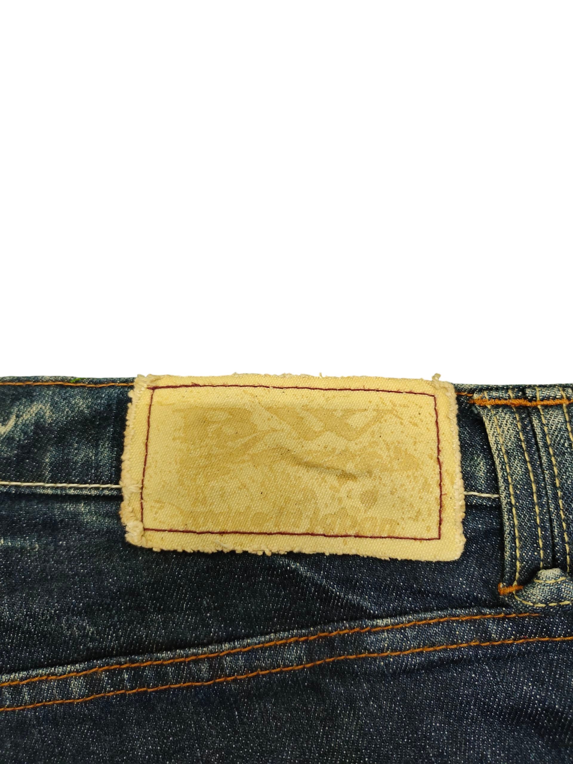 Hysteric Glamour Japanese Brand Blue Way Clawmark Rusty Faded Denim Jeans Size US 36 / EU 52 - 10 Thumbnail