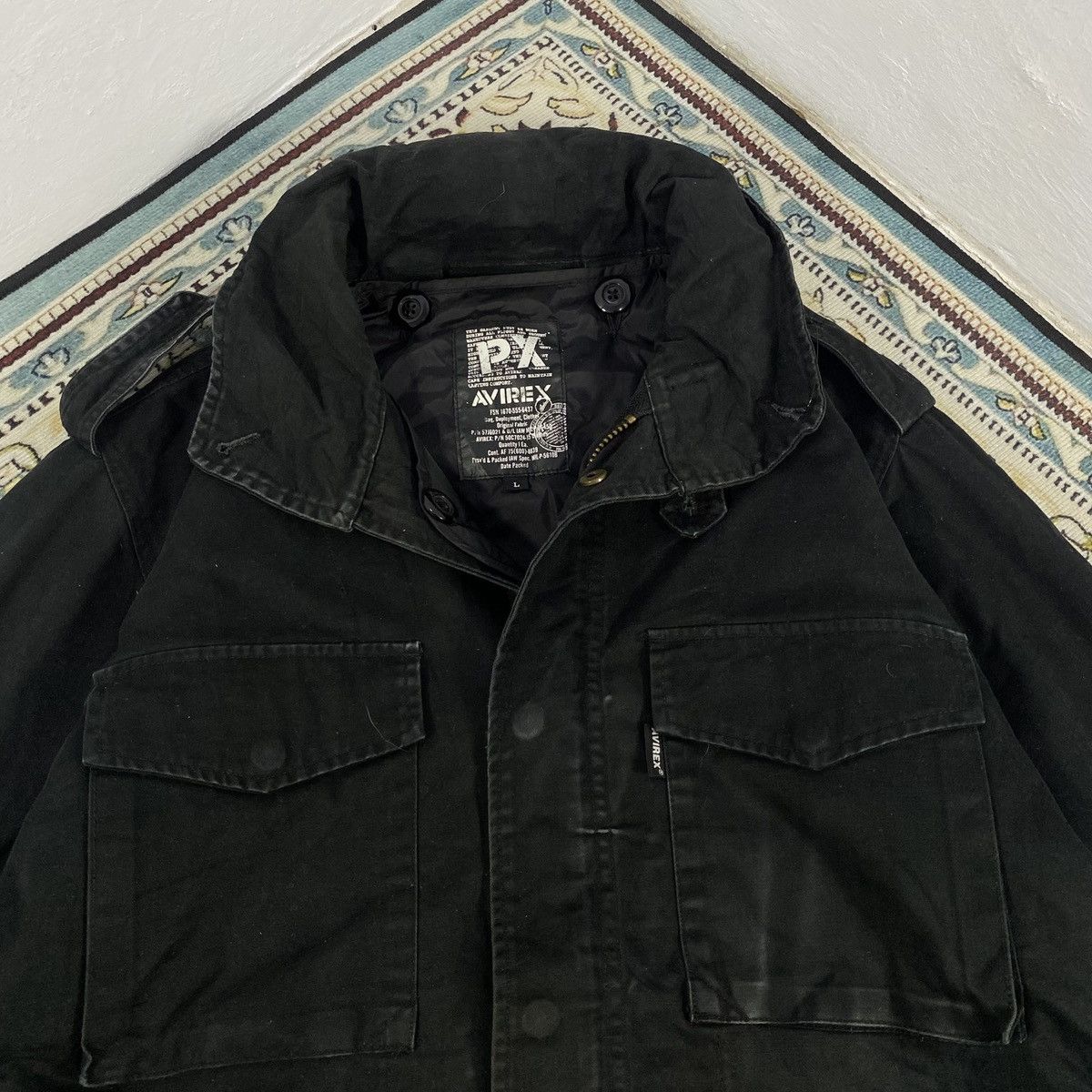 Alpha Industries × Avirex × Buzz Rickson's 1990s-Avirex PX M65 Canvas Double Inner Jacket Size US L / EU 52-54 / 3 - 3 Thumbnail