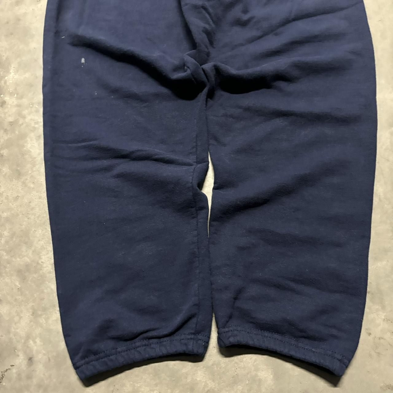 Japanese Brand × Vintage Crazy Vintage Y2K/2000s Navy Blue Skater Essential Sweatpants! Size US 32 / EU 48 - 5 Thumbnail