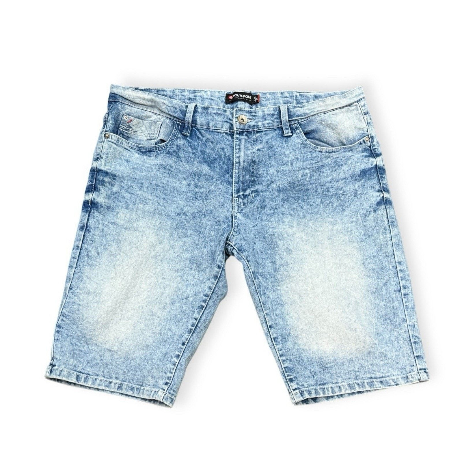 Southpole Vtg Southpole Jean Shorts Mens 34 Slim Blue Denim shorts Y2K Size US 34 / EU 50 - 1 Thumbnail