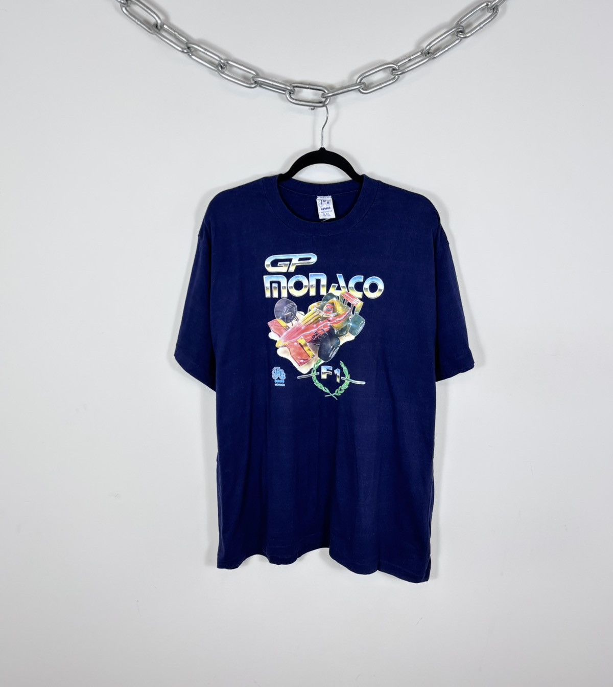 Formula 1 Vintage 90s Grand Prix Monaco F1 Single Stitch T-Shirt Tee Size US XXL / EU 58 / 5 - 1 Thumbnail