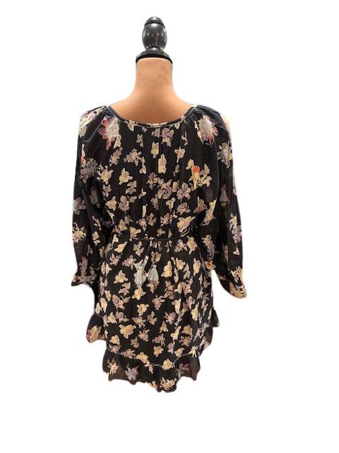 Free People Free People “Camella” Floral Mini Dress in Black Size M / US 6-8 / IT 42-44 - 7 Thumbnail