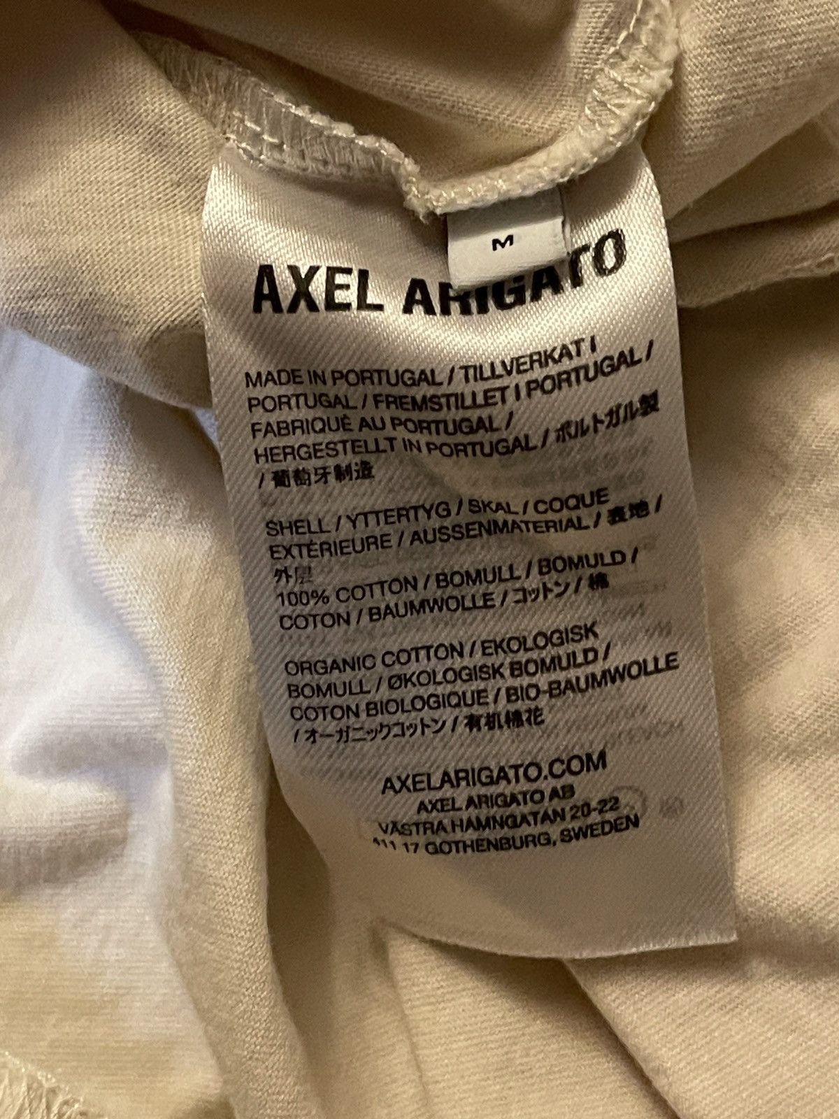 Axel Arigato Axel Arigato Signature Slim T Shirt Size Medium Pale Beige Size M / US 6-8 / IT 42-44 - 8 Thumbnail