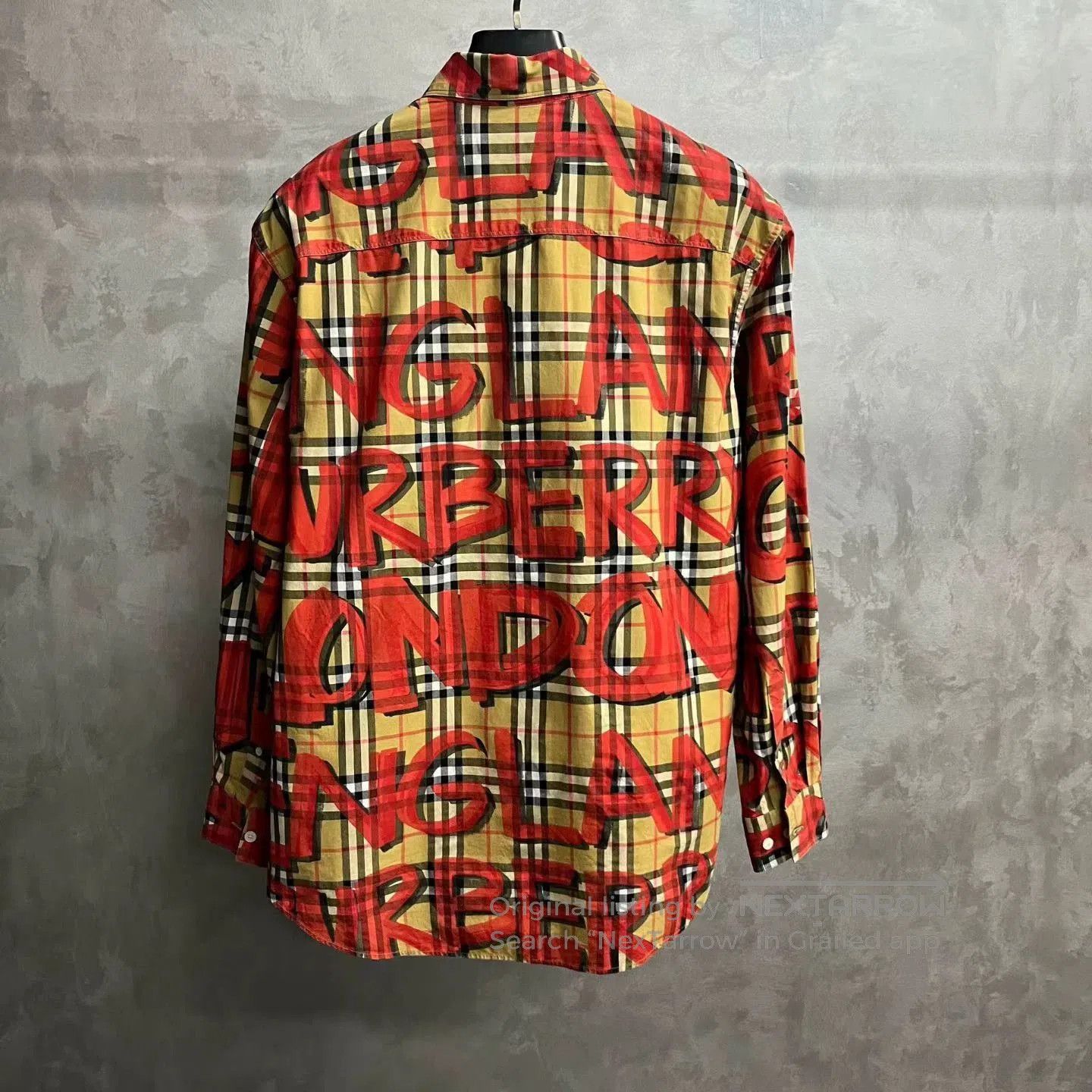Okinawa Prefecture Burberry Graffiti Shirt Blue Burberry Burberry