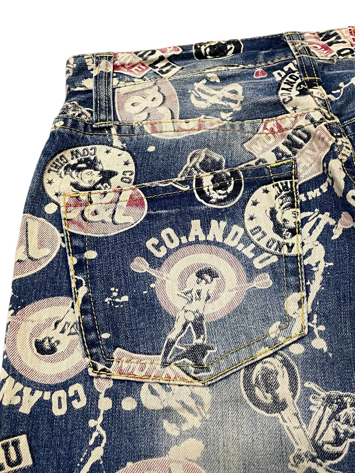 Hysteric Glamour Hysteric Glamour Style Co&Lu Japan All Over Print Jeans Size US 30 / EU 46 - 17 Thumbnail