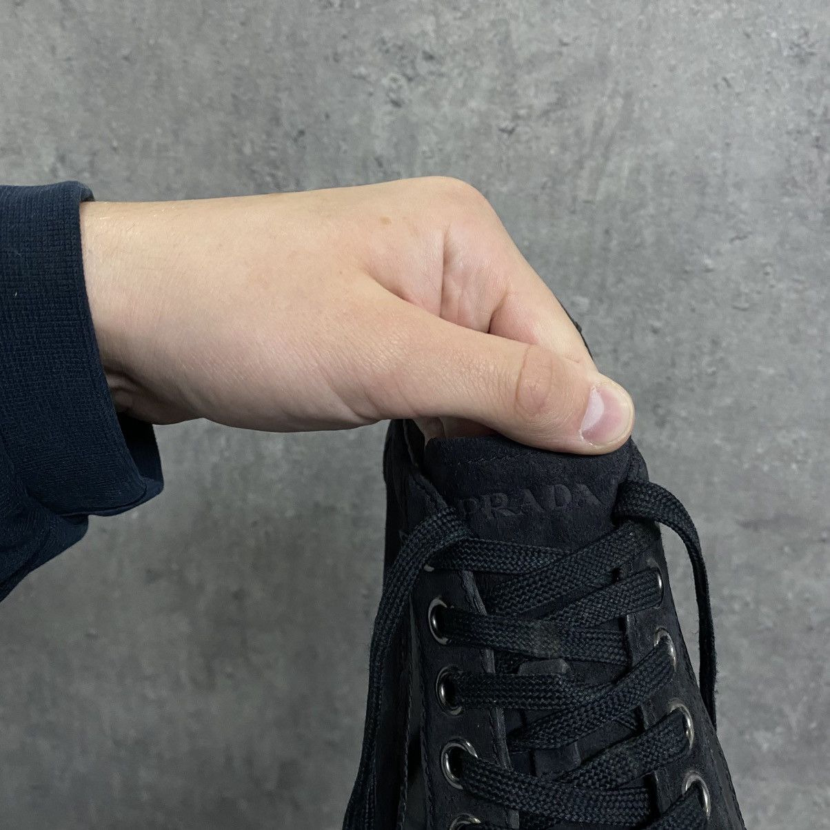 Prada Vintage Prada Shoes Trainers Slip On Sneakers Black Y2K Size US 5 / EU 37 - 10 Thumbnail