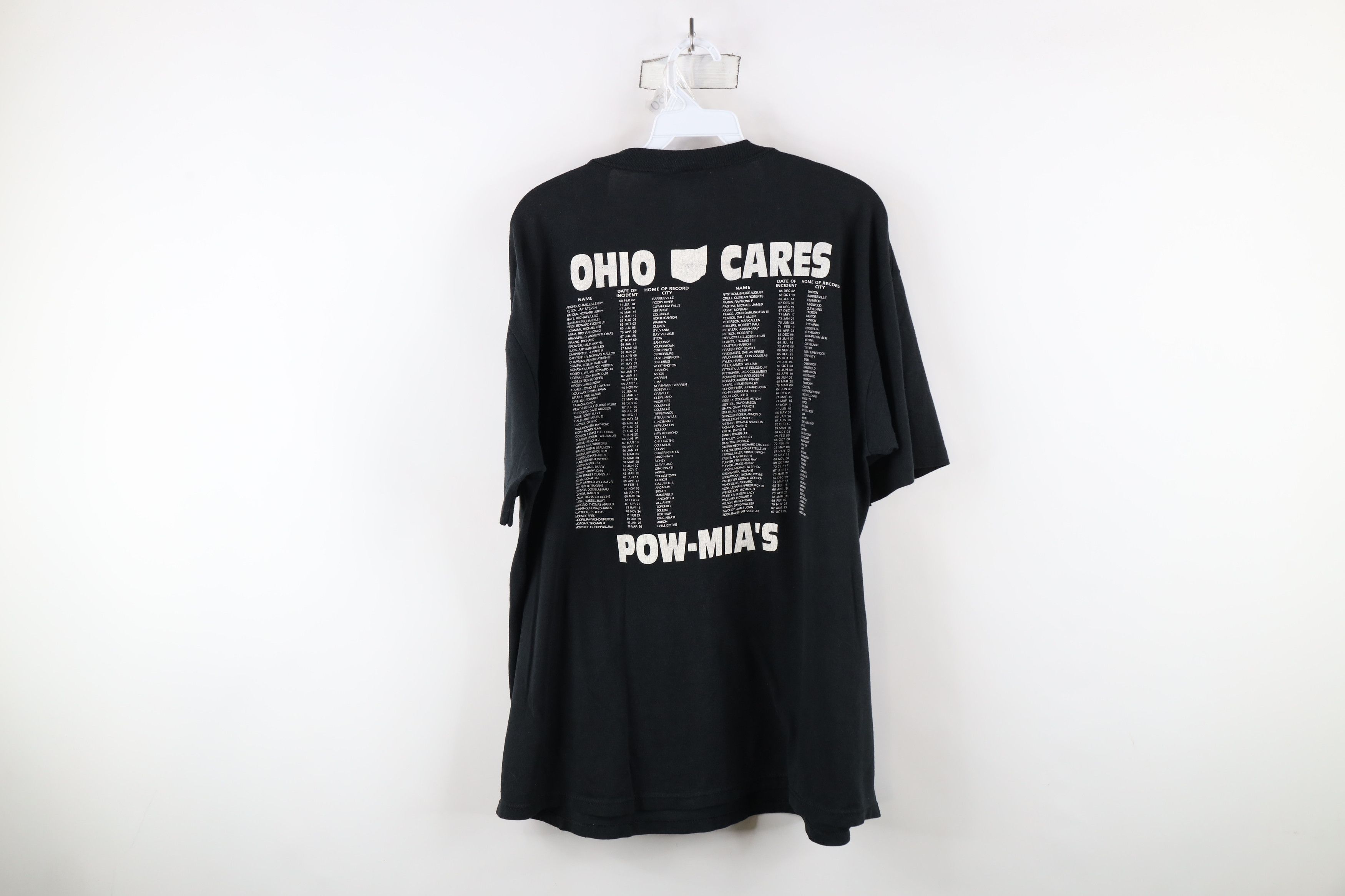 Vintage Vintage 90s POW MIA Ohio Short Sleeve T-Shirt Black USA Size US XXL / EU 58 / 5 - 14 Thumbnail