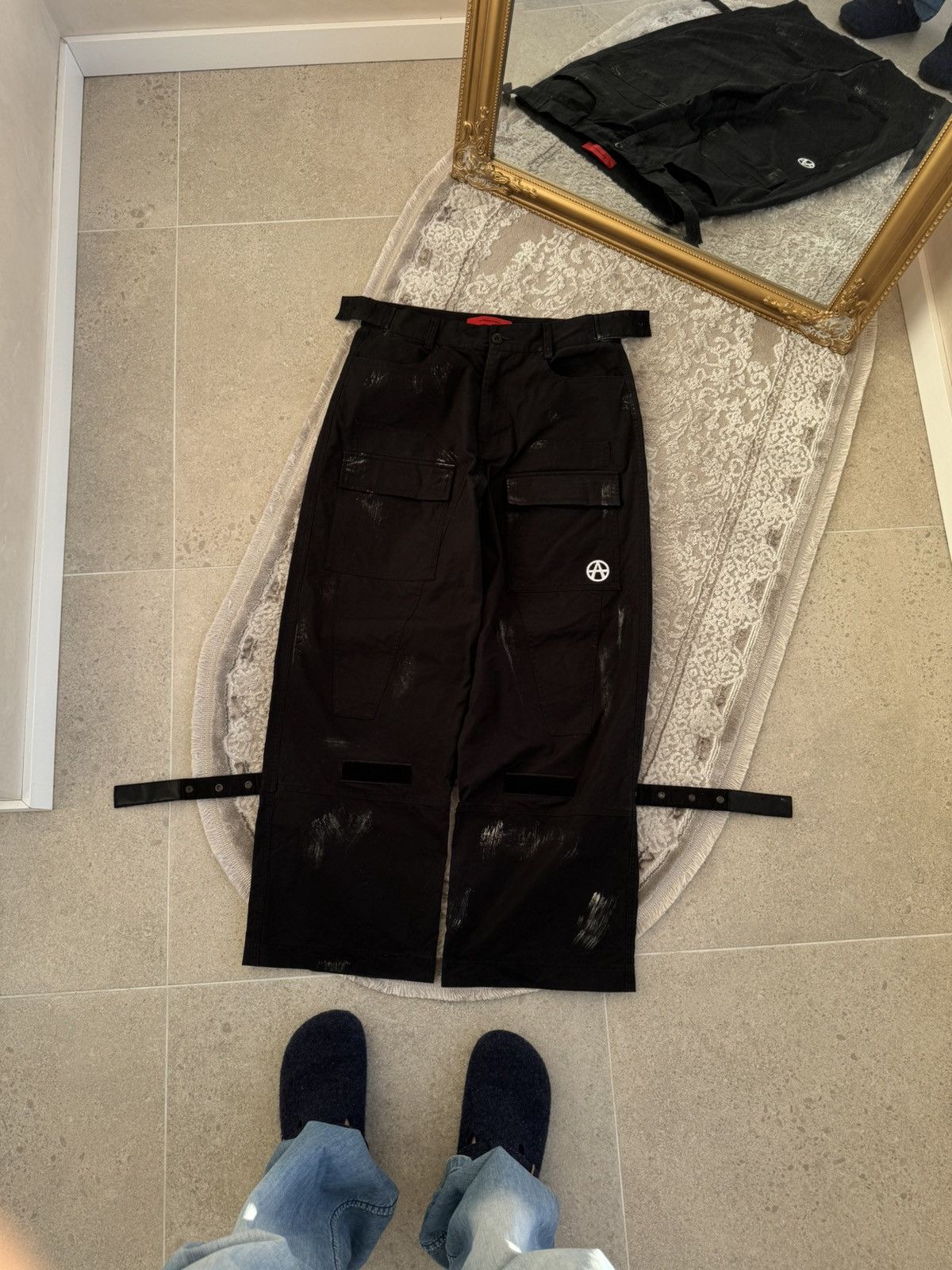 Acupuncture Acupuncture Goth Vintage Cargo Pants Y2K Multi Pockets Size US 34 / EU 50 - 6 Thumbnail