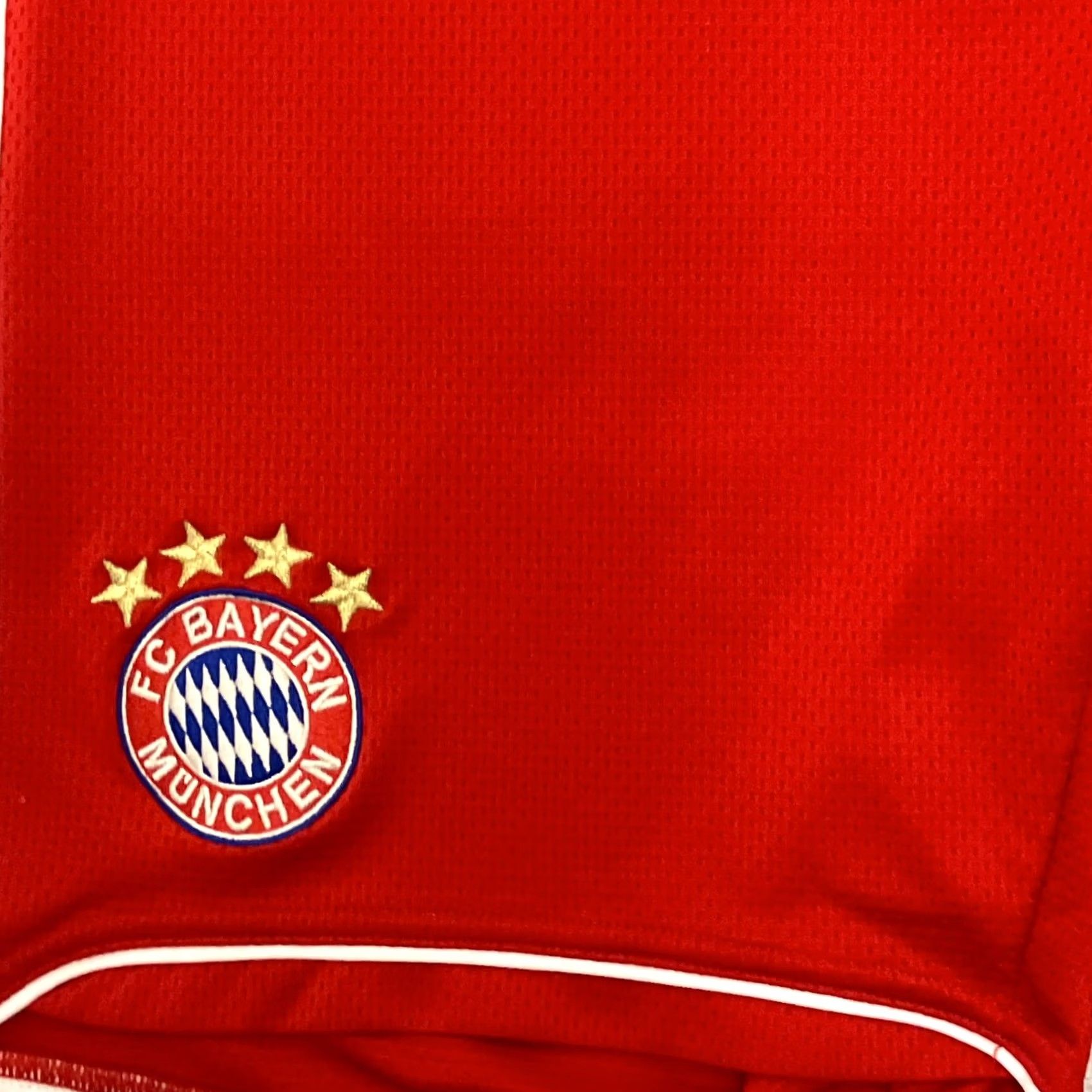 Adidas Adidas Bayern Munich Football Shorts L Red Soccer Men's Regular 2009 Activewear Quick Dry Drawstring Lightweight Size US 33 - 2 Thumbnail