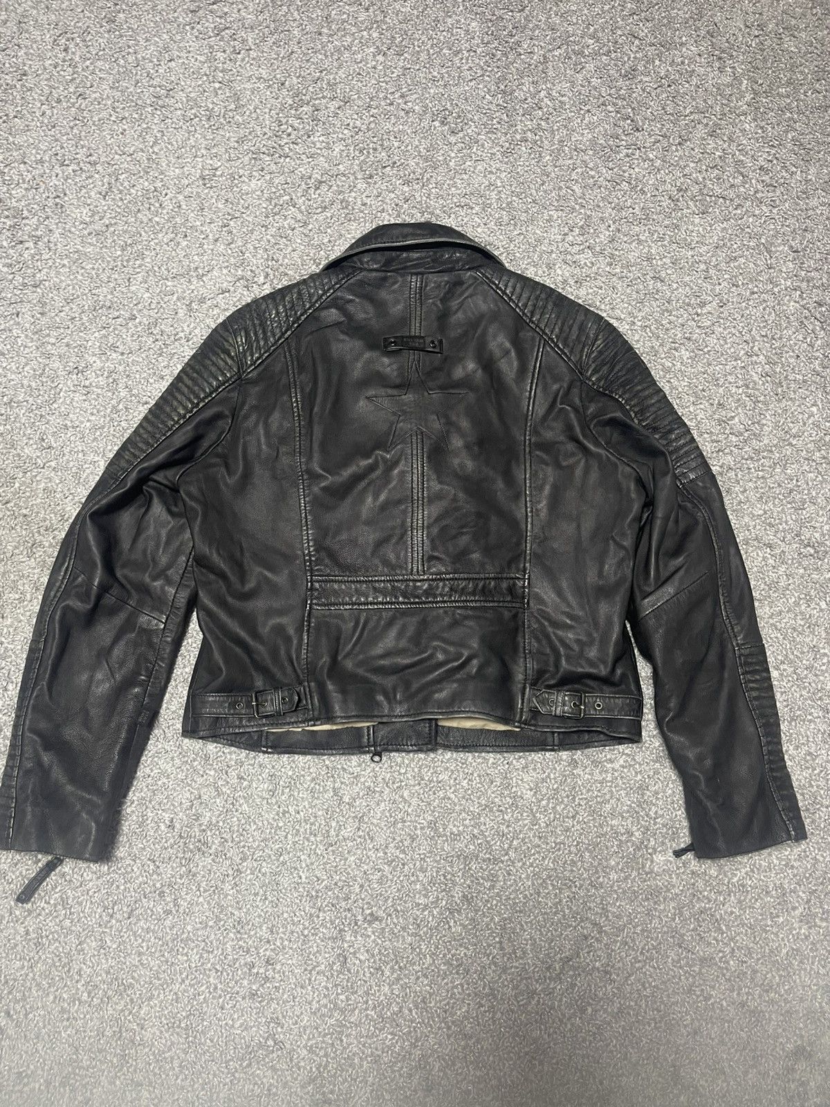 Vintage Stay True USA vintage Punk Rock Leather Faded Jacket size 44 Size S / US 4 / IT 40 - 2 Thumbnail