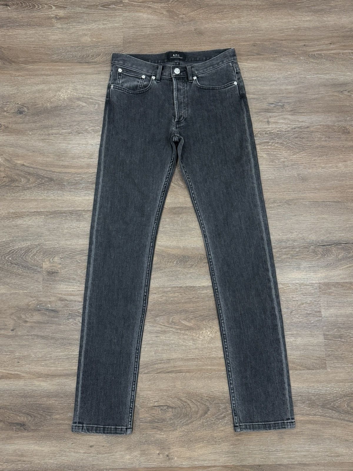 A.P.C. A.P.C. Petit New Standard - Washed Grey Denim - Size 27 Size US 27 - 1 Thumbnail