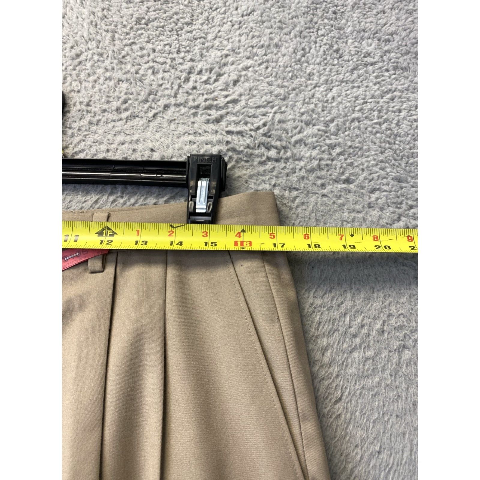 Polo Ralph Lauren VINTAGE Polo Ralph Lauren Dress Pants Mens 34x30 Beige Wool Pleated Front Zipper 1980s USA Men's Pants Size US 34 / EU 50 - 4 Thumbnail
