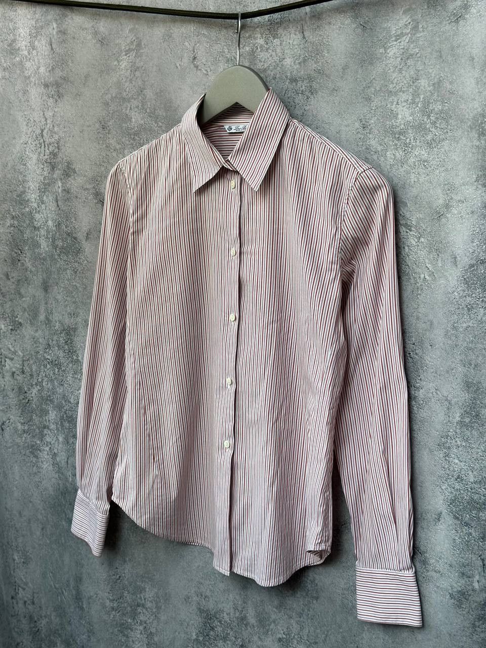 Loro Piana Loro Piana Button Up Shirt Striped Oxford Long Sleeve Size M / US 6-8 / IT 42-44 - 1 Thumbnail