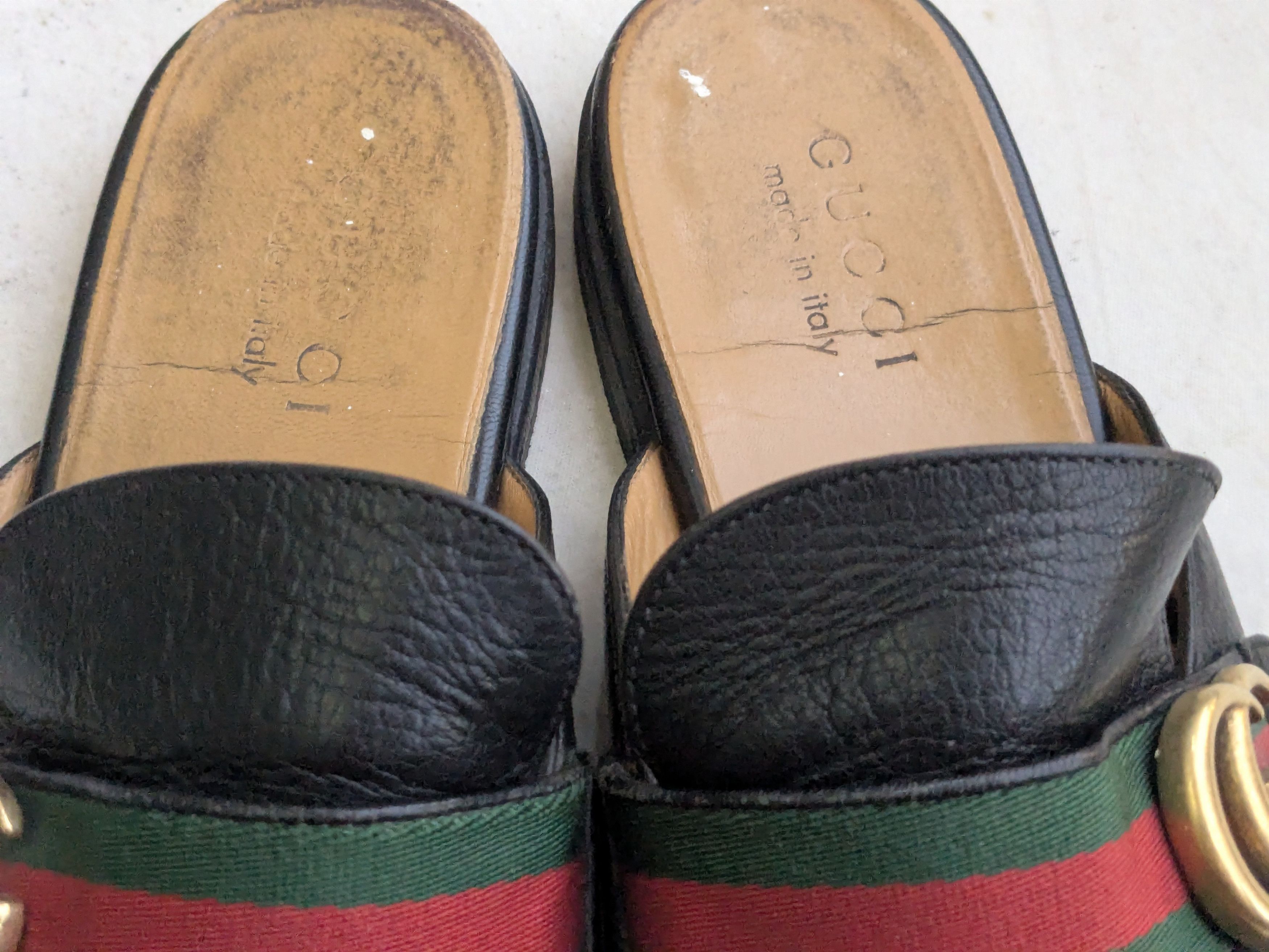 Gucci Gucci Horsebit Loafers Black Leather 8.5 Snaffle Mules Size US 8.5 / EU 41-42 - 6 Thumbnail