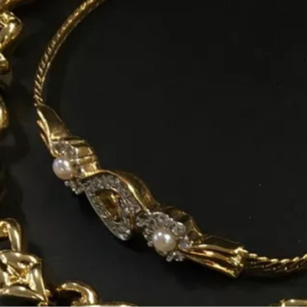 Nina Ricci Nina Ricci gold, pearl and crystal bracelet Size ONE SIZE - 5 Thumbnail