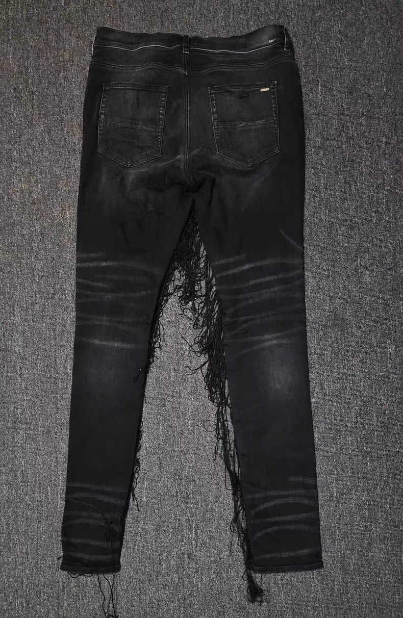 Amiri Amiri Men's Fringe Jeans Size US 37 - 5 Thumbnail