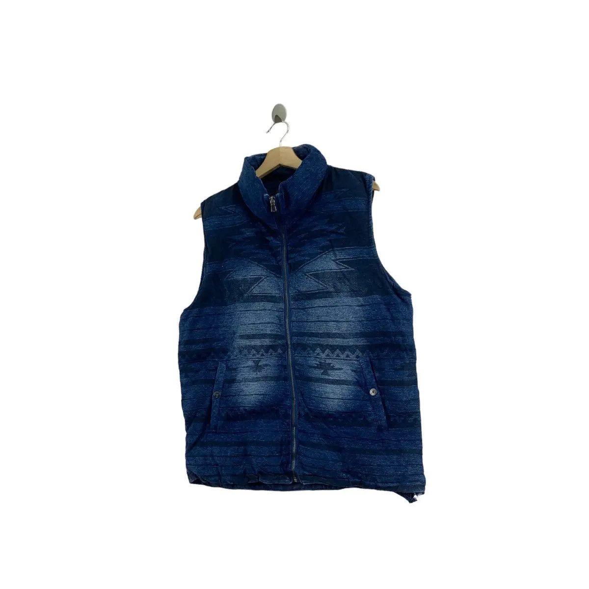 In The Attic Vintage IN THE ATTIC Aztec Navajo Art Puffer Vest Jacket Size US XL / EU 56 / 4 - 3 Thumbnail
