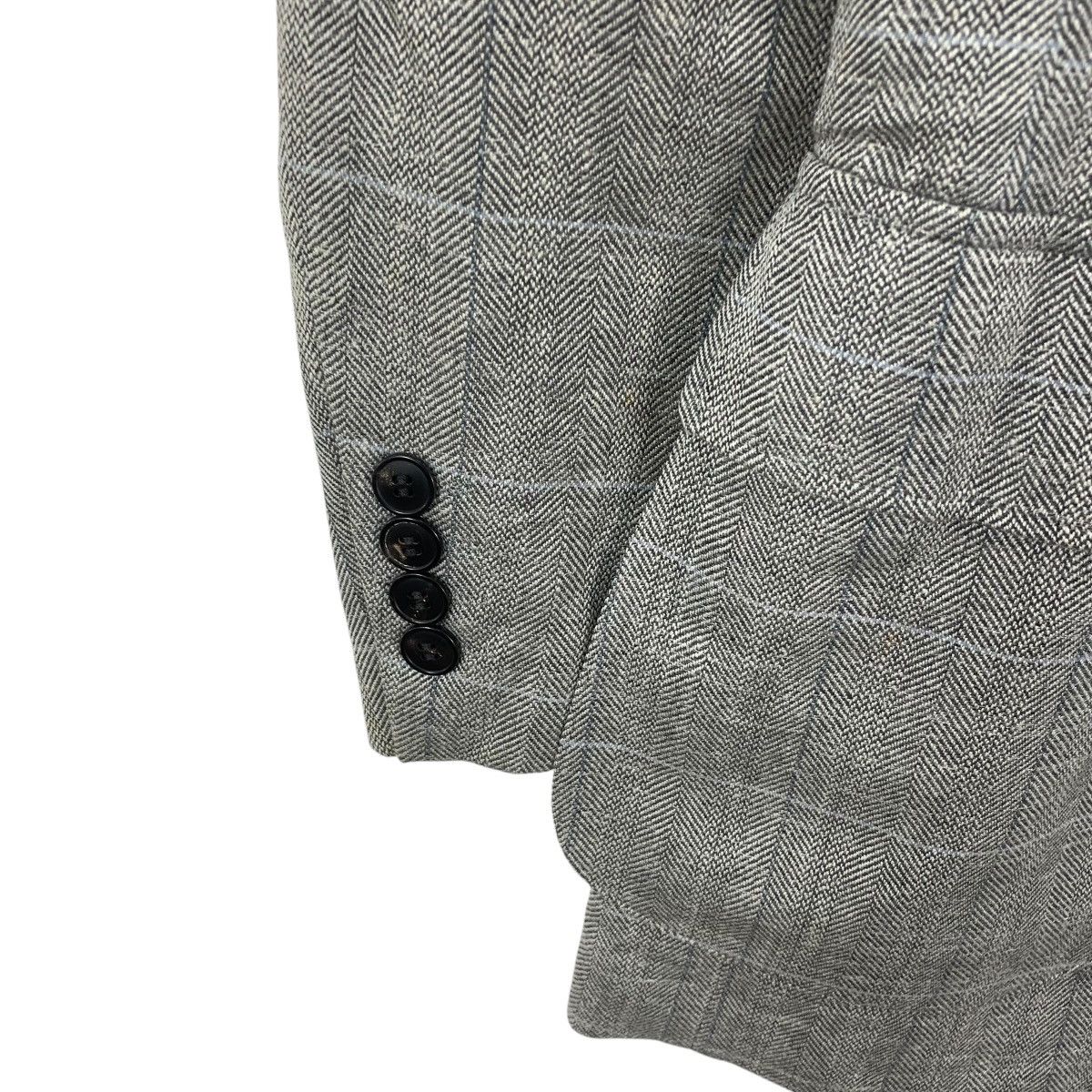 Lanvin Vintage LANVIN COLLECTION HERRINGBONE Pattern 3 Button Size 46R - 9 Thumbnail