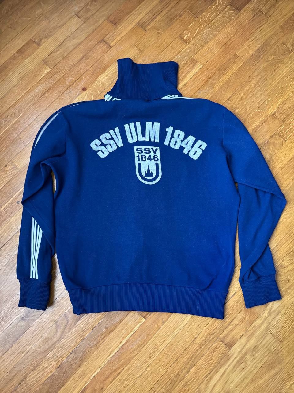 Vintage Vintage rare SSV Ulm 1846 FC soccer zip sweater 80s Size US L / EU 52-54 / 3 - 2 Thumbnail
