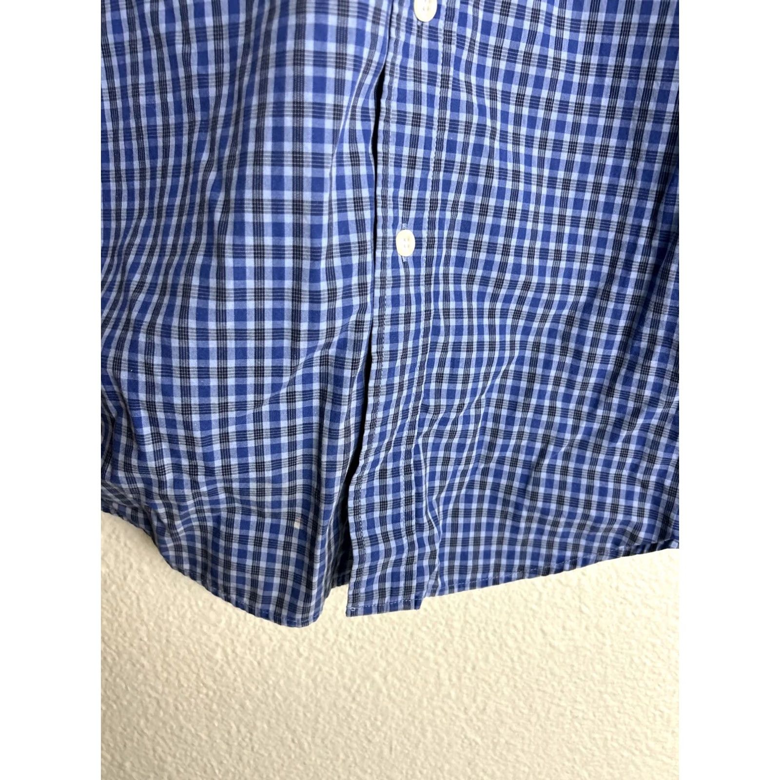 Eddie Bauer Eddie Bauer Mens Button-Up Shirt Plaid Checkered Cotton Blue 2XL Long Sleeve Size US XXL / EU 58 / 5 - 6 Thumbnail