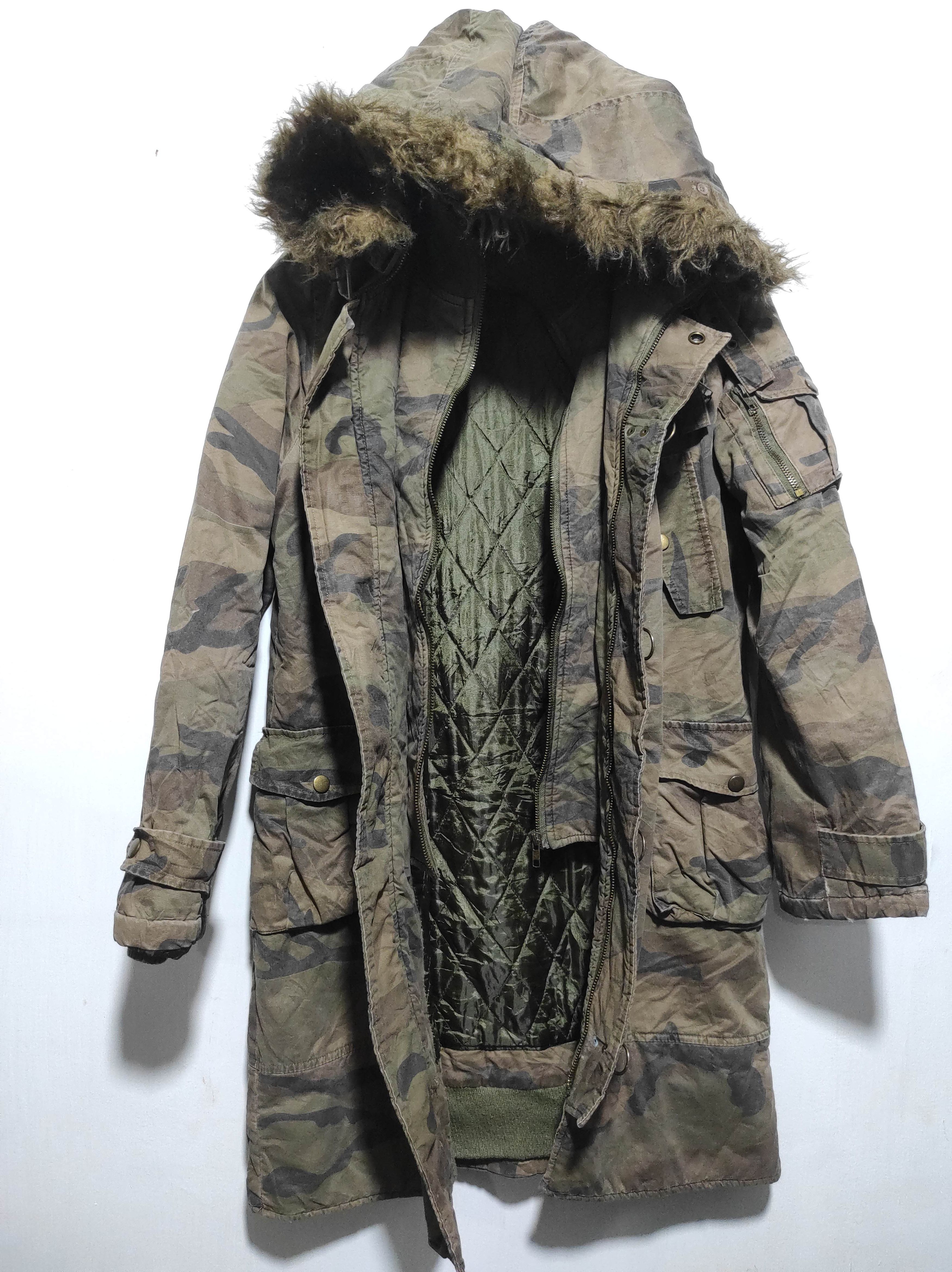 Hysteric Glamour XAJA Camo Parka Fur Hoodie Jacket Ifsixwasnine Lgb Style Size US M / EU 48-50 / 2 - 14 Thumbnail