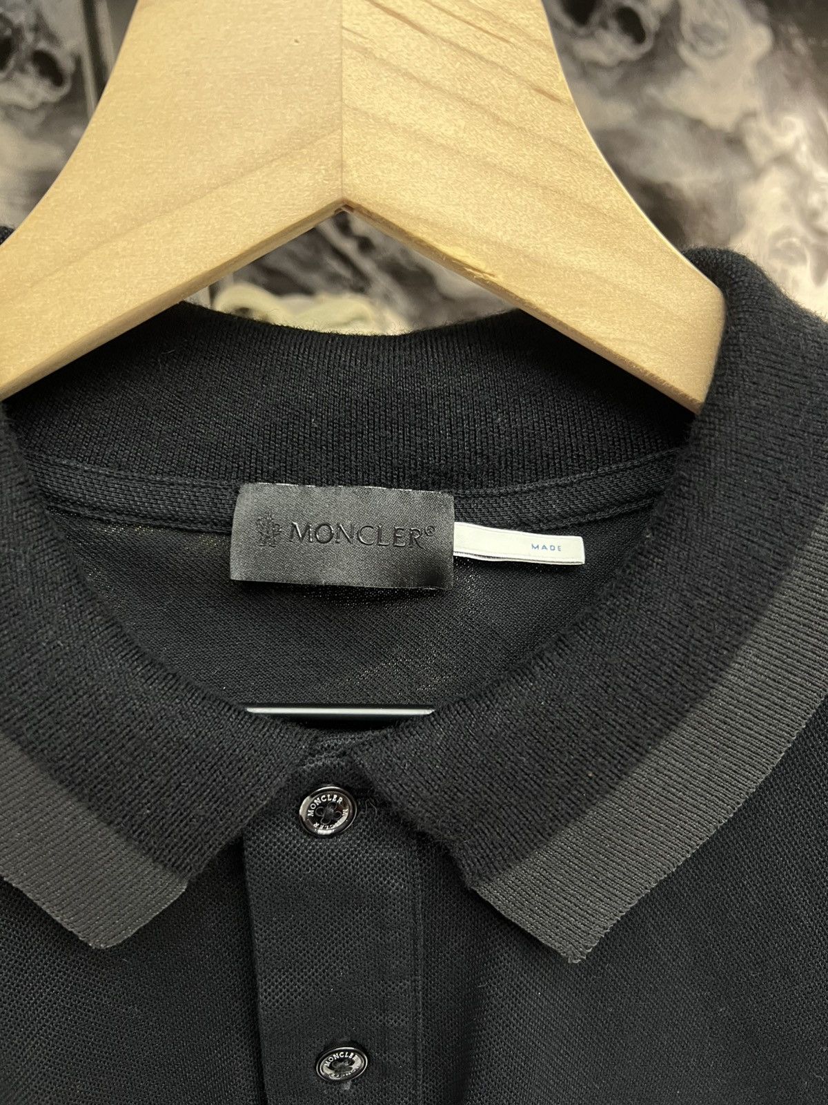 Moncler Moncler Black Tee Shirt Size US XL / EU 56 / 4 - 4 Thumbnail