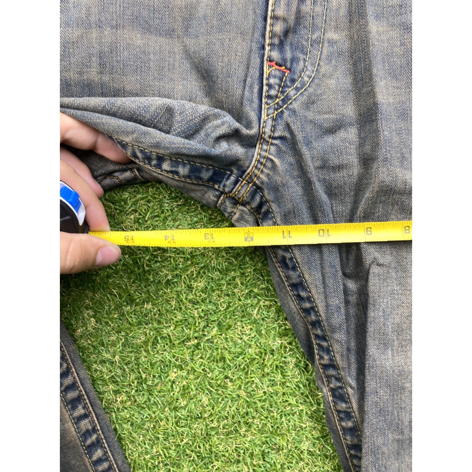 True Religion True Religion Jeans Mens 36 Blue Section Straight Distressed Ripped Denim Pants Size US 36 / EU 52 - 3 Thumbnail