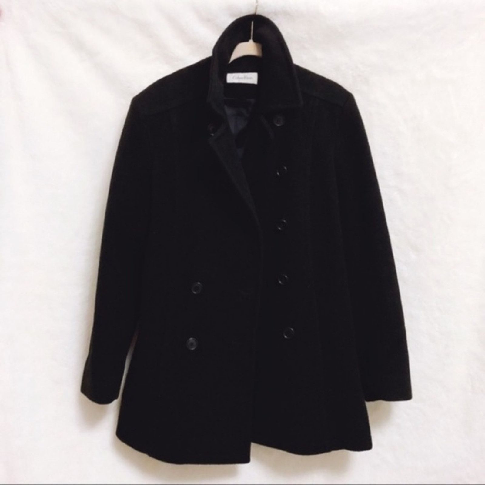 Calvin Klein Calvin Klein Women Merino Wool Black Jacket Size S / US 4 / IT 40 - 6 Thumbnail