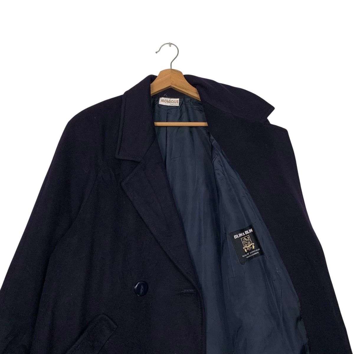 Other Italian Designer Monique Double Breasted Cashmere Coat Size M / US 6-8 / IT 42-44 - 10 Thumbnail