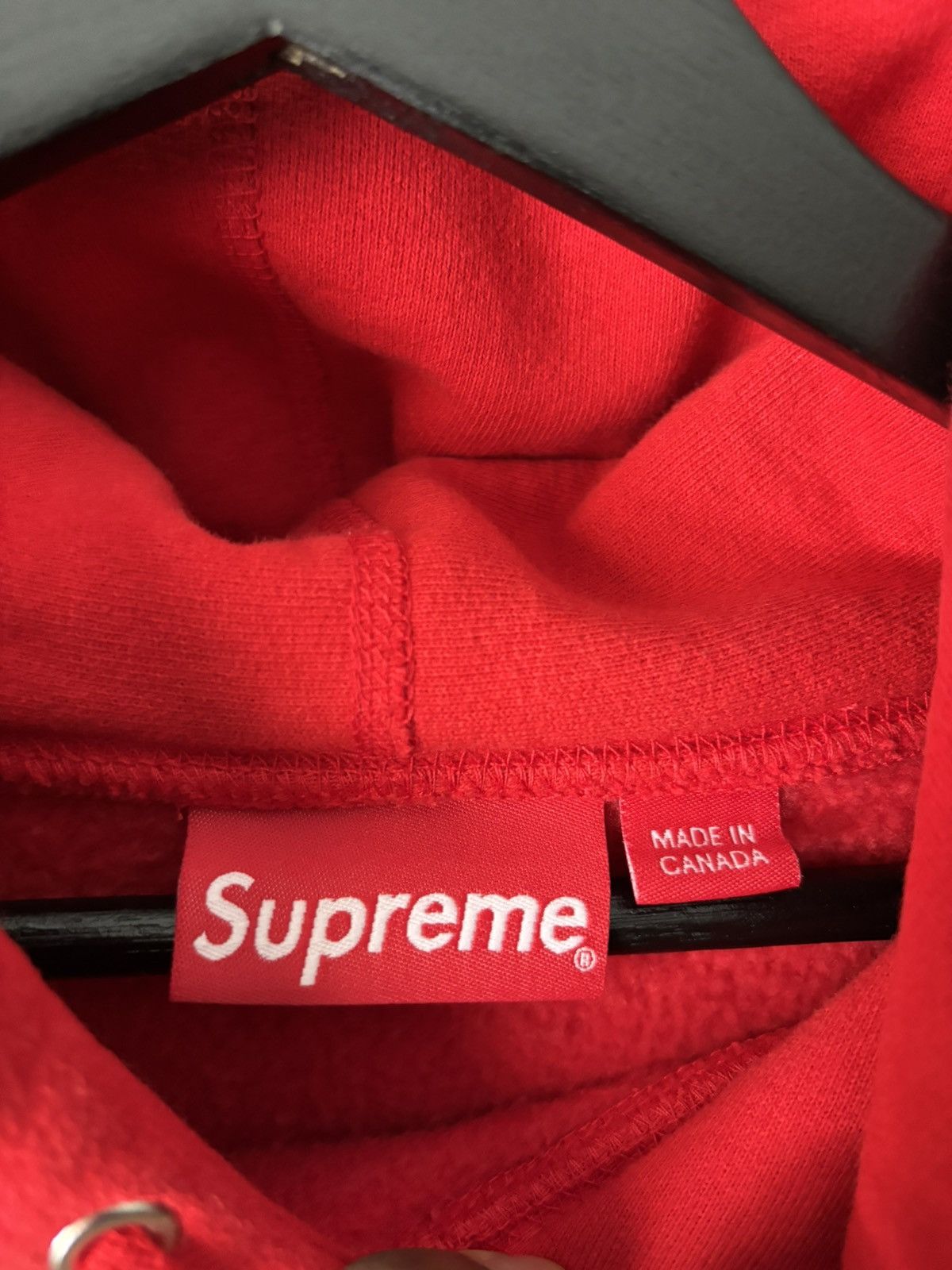 Supreme Supreme Raised Script Hooded Sweatshirt – FW23 (Red) – XL Size US XL / EU 56 / 4 - 3 Thumbnail
