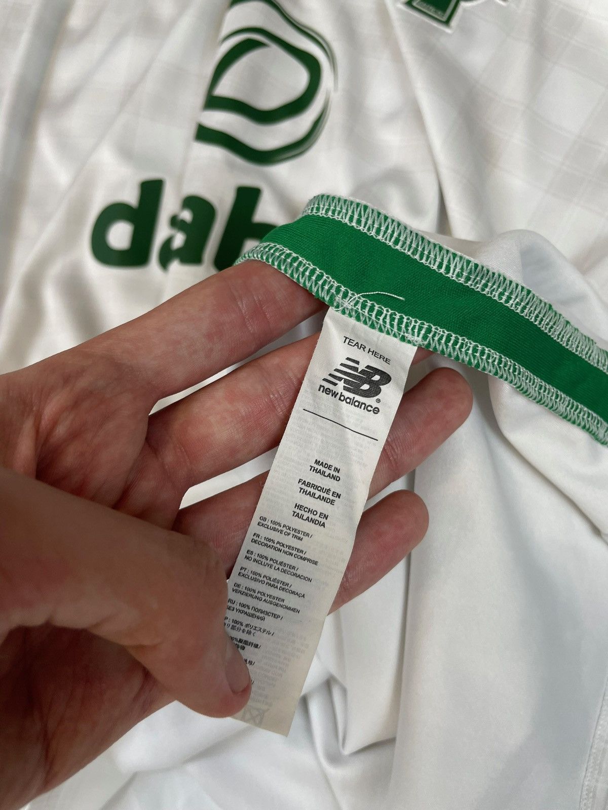 New Balance Celtic soccer jersey size XL white away logo Size US XL / EU 56 / 4 - 4 Thumbnail