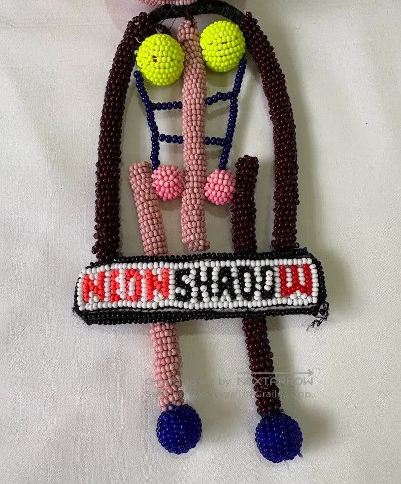 Walter Van Beirendonck Cute Beaded Doll Pendant Necklace. Size ONE SIZE - 3 Thumbnail