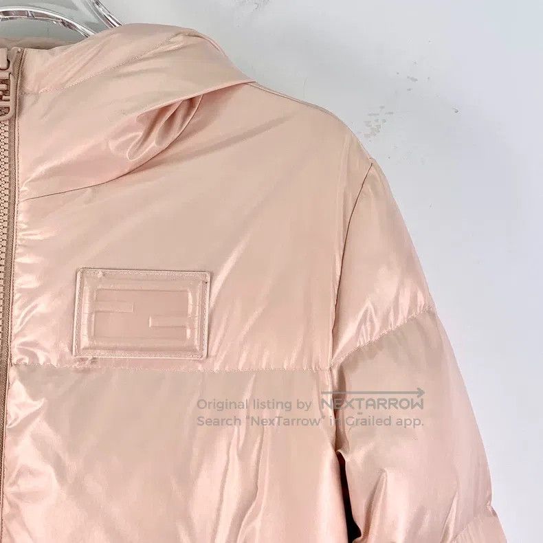 Fendi Fendi 22 Pink hooded zipper long-sleeved down jacket Size XS / US 0-2 / IT 36-38 - 3 Thumbnail